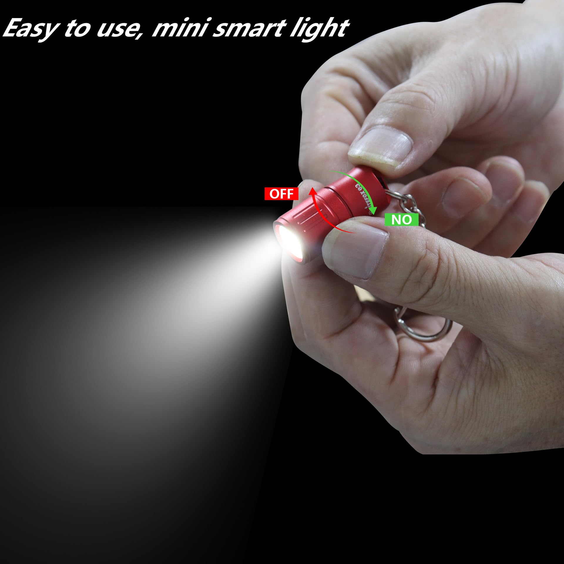 Amazon.com: Nitefox e3 Mini Small Bright Keychain Flashlight 100